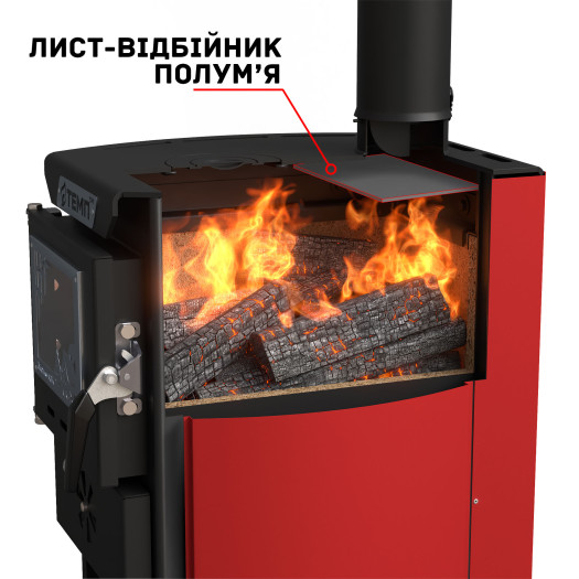 ≡ Печь-камин «ЗатишОК» Luxe 8 від Темп™ ᐉ Цена 10490грн — Promsvarka