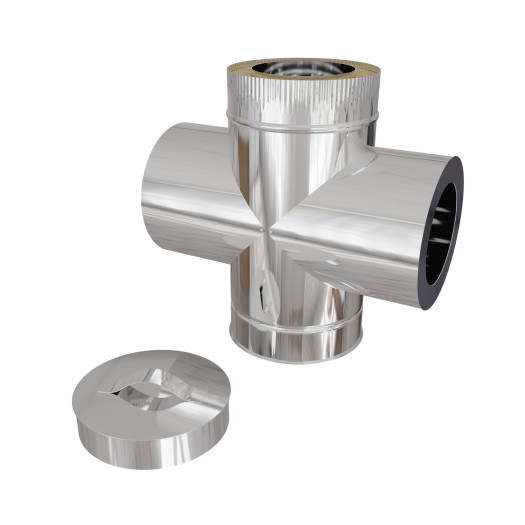 ▻ Трійник-ревізія з капельником 87° Нж/Нж Ø 150/210 від Темп™ ᐉ Ціна 2700грн — Promsvarka